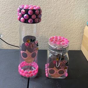 Water bottle and jar set